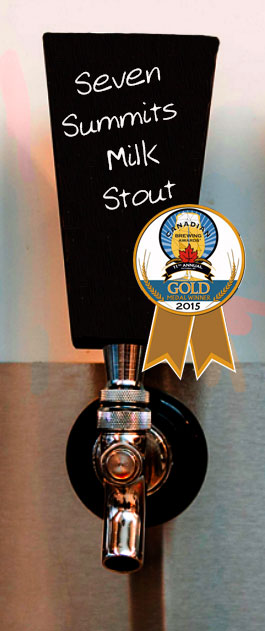 Rossland-Beer-Compaany-7 Summits Milk Stout - GOLD Medal Award